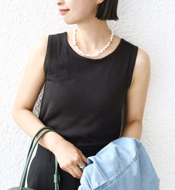 SHIPS for women「〈洗濯機可能〉2WAY ラメ タンクトップ」|タンクトップ|