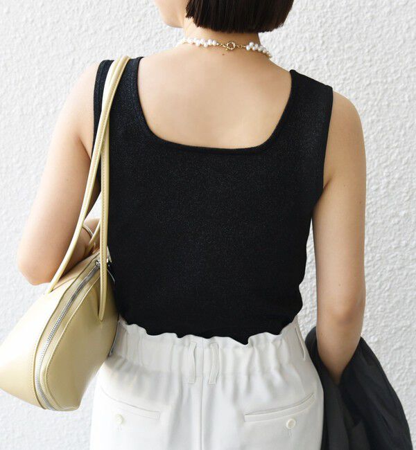 SHIPS for women「〈洗濯機可能〉2WAY ラメ タンクトップ」|タンクトップ|