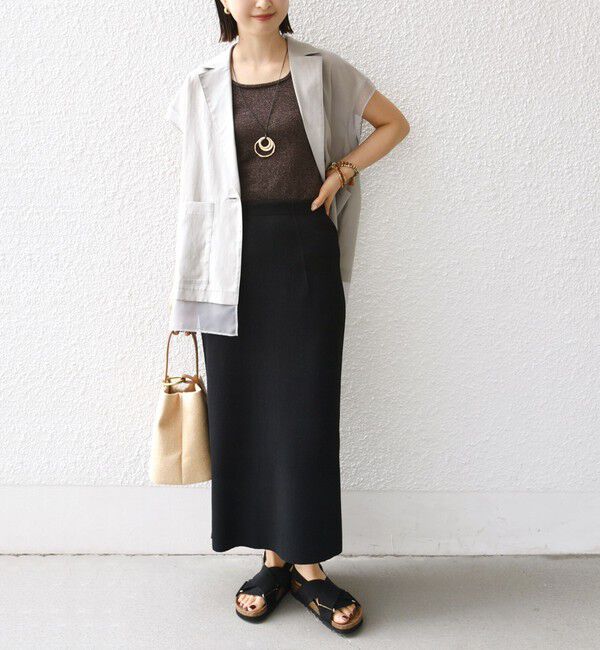 SHIPS for women「〈洗濯機可能〉2WAY ラメ タンクトップ」|タンクトップ|