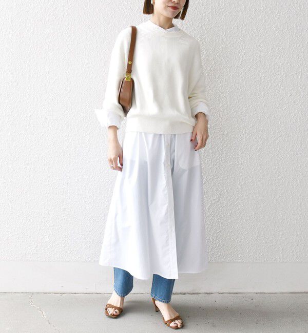 SHIPS any「SHIPS any:〈洗濯機可能〉タイプライター スタンドカラー シャツ ワンピース」|ワンピース|