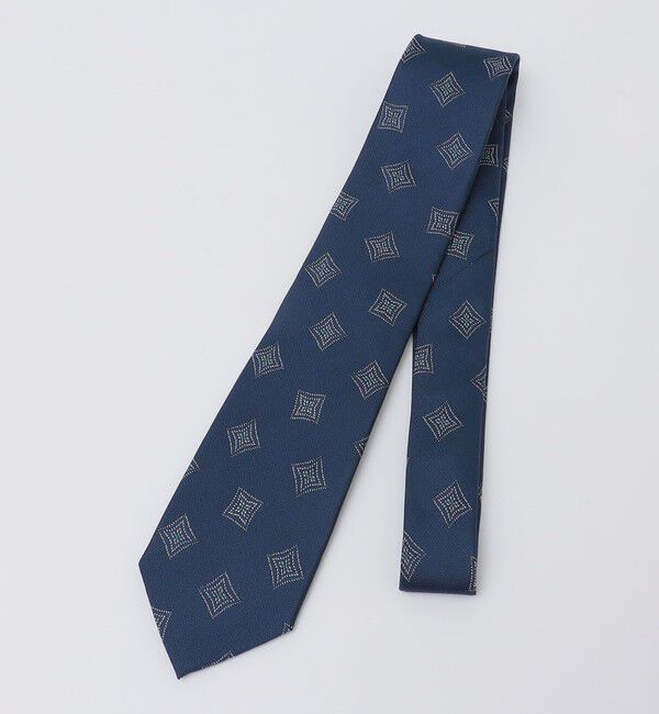 SHIPS Colors 「SHIPS Colors:シルク ジオメトリック ネクタイ」|ネクタイ・蝶ネクタイ|ロイヤルブルー