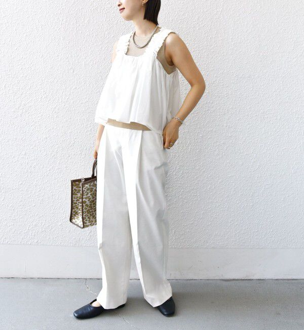 SHIPS for women「【WEB限定】〈洗濯機可能〉ショルダー フリル キャミソール」|シャツ・ブラウス|