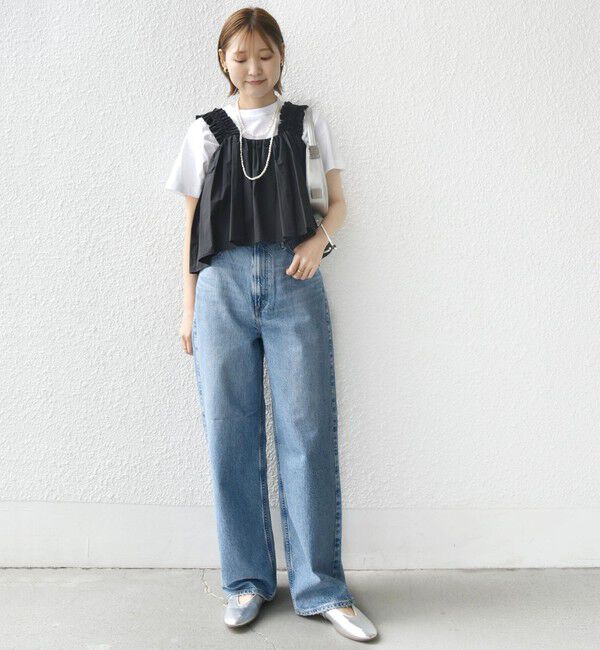 SHIPS for women「【WEB限定】〈洗濯機可能〉ショルダー フリル キャミソール」|シャツ・ブラウス|