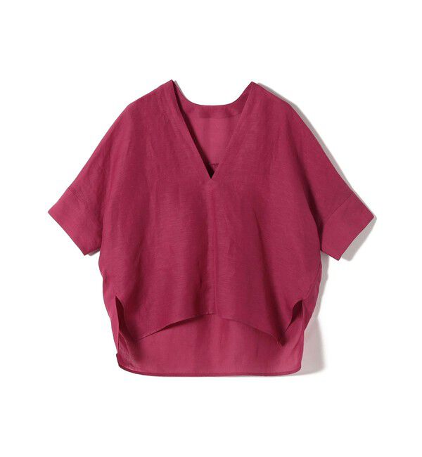 SHIPS for women「【一部WEB限定】〈手洗い可能〉IMPERIAL LINEN スキッパー ブラウス」|シャツ・ブラウス|