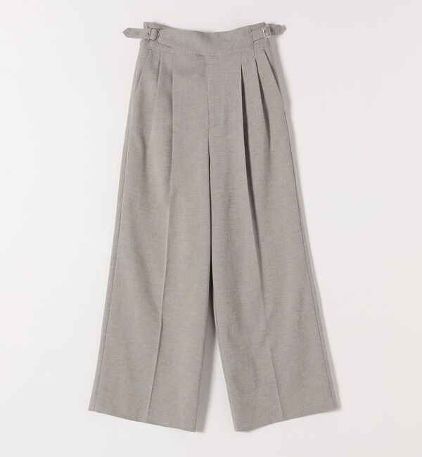 quaranciel「quaranciel:〈洗濯機可能〉ウーステッド ハイウエスト グルカ ワイド パンツ」|その他|