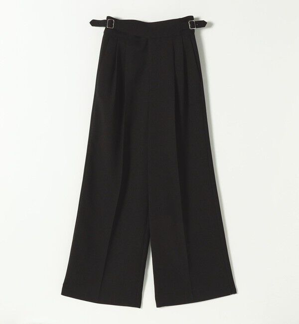 quaranciel「quaranciel:〈洗濯機可能〉ウーステッド ハイウエスト グルカ ワイド パンツ」|その他|