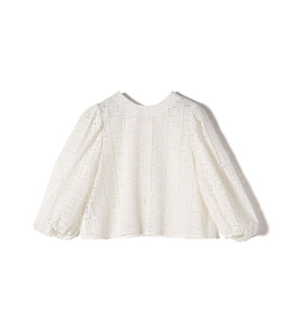 SHIPS for women「〈手洗い可能〉Broche スクエア レース 2WAY ブラウス」|シャツ・ブラウス|