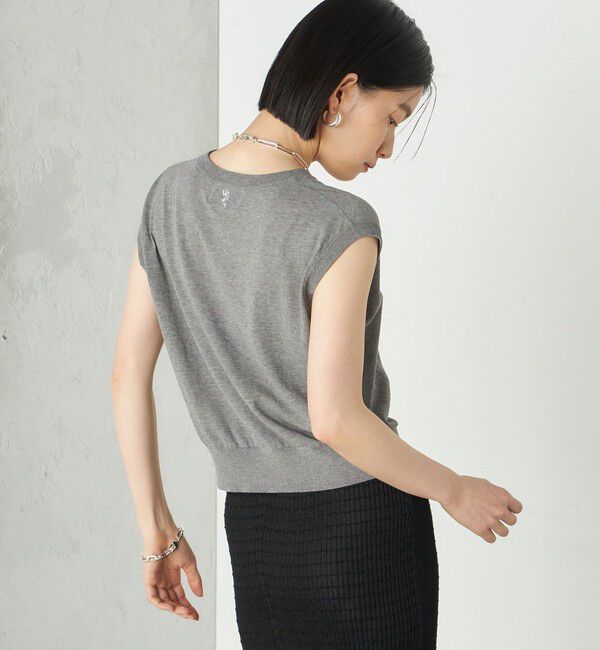 SHIPS for women「Wai＋:〈手洗い可能〉Vネック ベスト」|ニット・セーター|