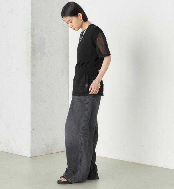 SHIPS for women「Wai＋:〈手洗い可能〉Vネック ベスト」|ニット・セーター|