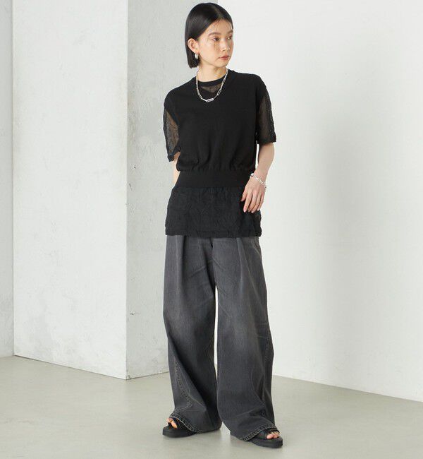 SHIPS for women「Wai＋:〈手洗い可能〉Vネック ベスト」|ニット・セーター|