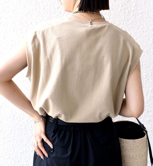 SHIPS for women「〈手洗い可能〉DEPEND アムンゼン ノースリーブ カットソー」|Tシャツ・カットソー|