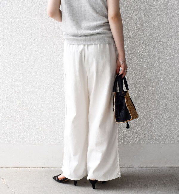 SHIPS any「bon_meur:〈手洗い可能〉ブレイド ロープ デザイン タッセル ワイド パンツ」|その他|