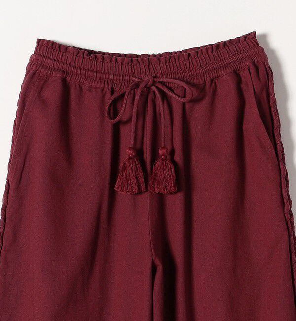 SHIPS any「bon_meur:〈手洗い可能〉ブレイド ロープ デザイン タッセル ワイド パンツ」|その他|