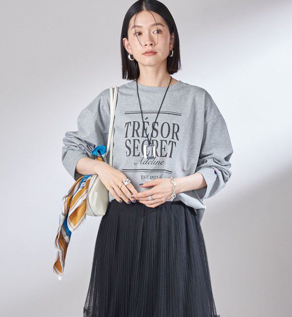 SHIPS for women「【SHIPS別注】Champion: プリント ロングスリーブ TEE」|Tシャツ・カットソー|