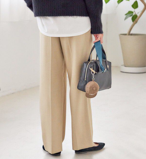 SHIPS for women「〈手洗い可能〉TUMUGITO(R) シャーク ツイード タック パンツ」|その他|