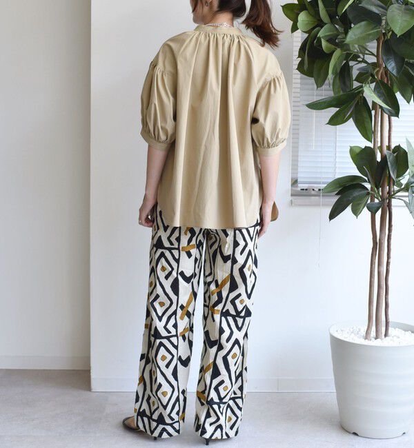 SHIPS for women「〈手洗い可能〉RENU ソフト タイプライター スキッパー 5分袖 ブラウス」|シャツ・ブラウス|