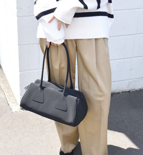 SHIPS for women「【WEB限定】ポリエステル スエード 横長 ボストン バッグ」|ボストンバッグ|