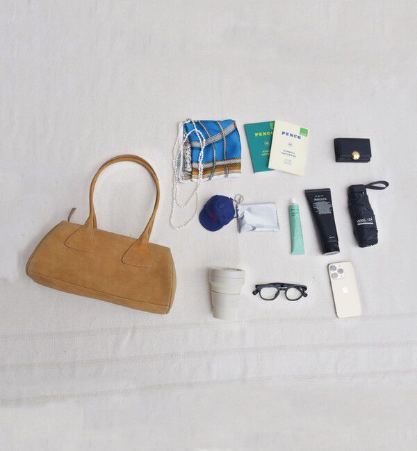 SHIPS for women「【WEB限定】ポリエステル スエード 横長 ボストン バッグ」|ボストンバッグ|