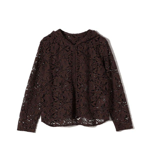 SHIPS for women「〈手洗い可能〉レース ジップアップ パーカ」|パーカー|