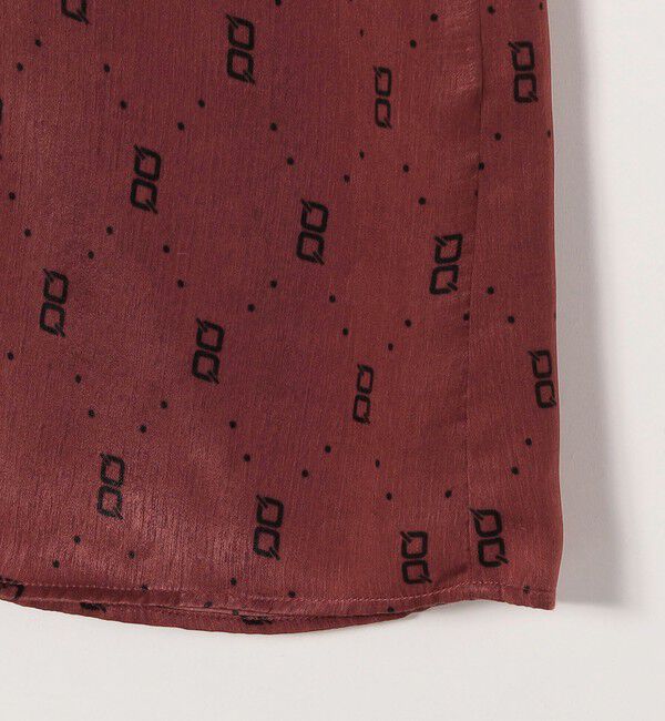 quaranciel「quaranciel:〈手洗い可能〉モノグラム ドット ロング シャツ ワンピース」|ワンピース|