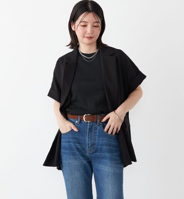 SHIPS Colors 「SHIPS Colors:〈手洗い可能〉クリスピー ショートスリーブ ジャケット」|テーラードジャケット|