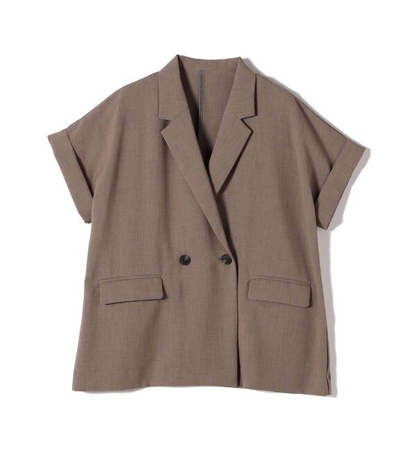 SHIPS Colors 「SHIPS Colors:〈手洗い可能〉クリスピー ショートスリーブ ジャケット」|テーラードジャケット|