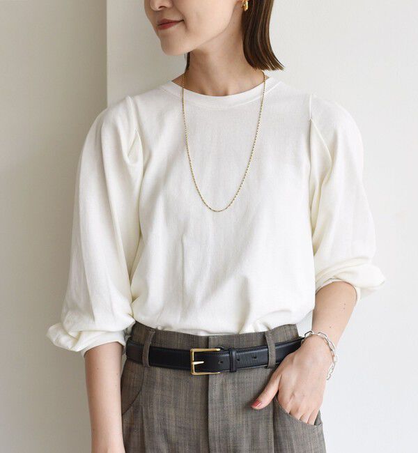 SHIPS for women「DEPEND インレー タック デザイン プルオーバー」|Tシャツ・カットソー|