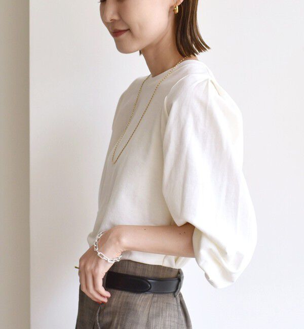 SHIPS for women「DEPEND インレー タック デザイン プルオーバー」|Tシャツ・カットソー|