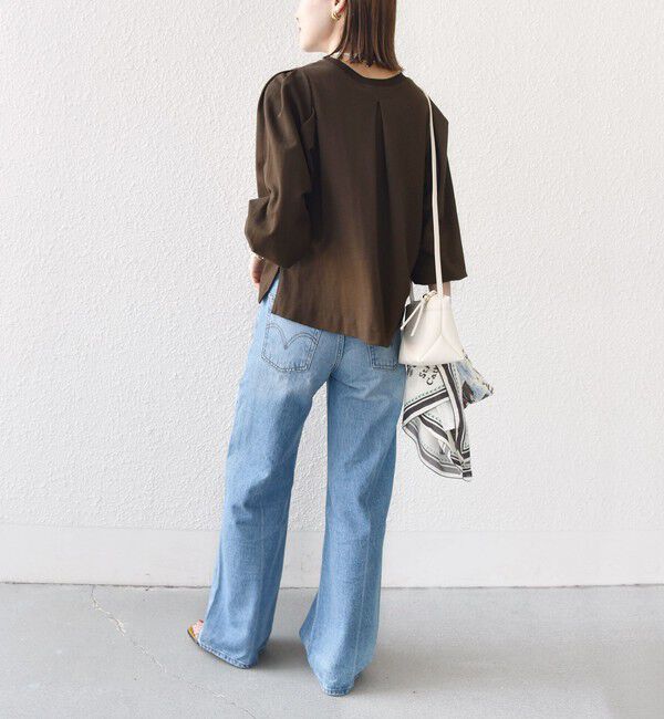 SHIPS for women「DEPEND インレー タック デザイン プルオーバー」|Tシャツ・カットソー|