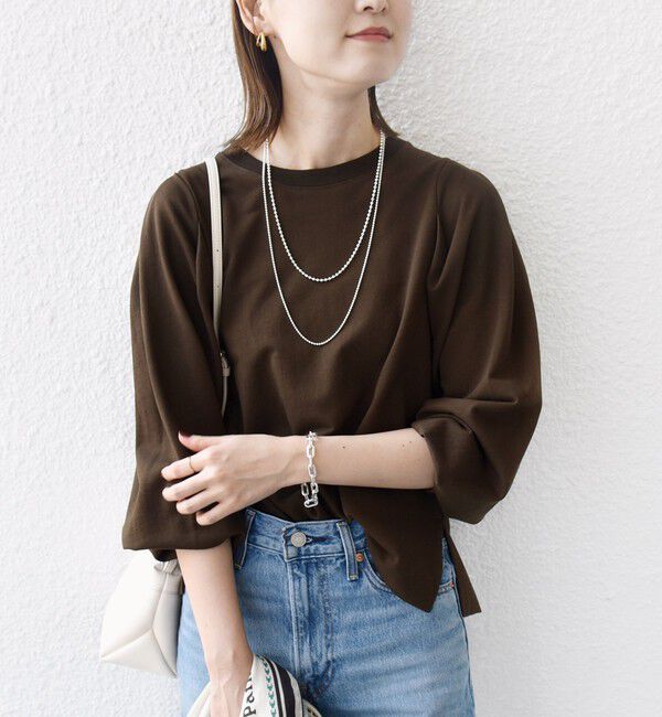 SHIPS for women「DEPEND インレー タック デザイン プルオーバー」|Tシャツ・カットソー|