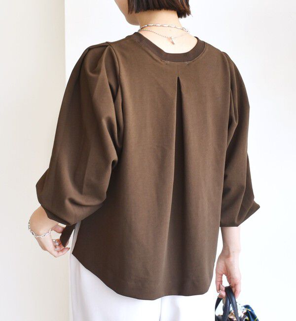 SHIPS for women「DEPEND インレー タック デザイン プルオーバー」|Tシャツ・カットソー|