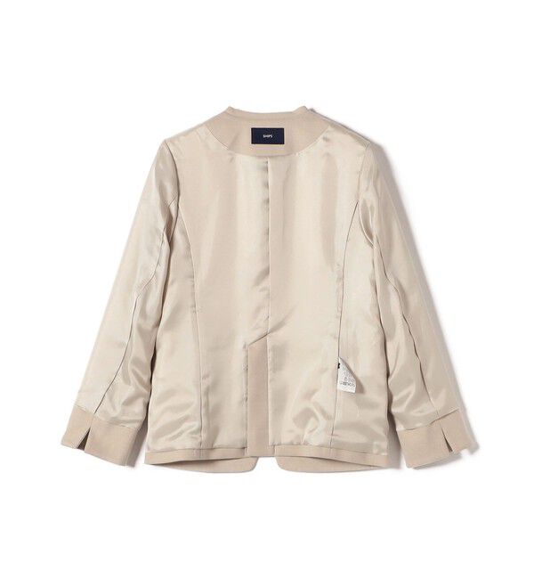 SHIPS for women「〈手洗い可能〉DELEGANT ダブルカラー ジャケット（セットアップ対応）」|ノーカラージャケット|