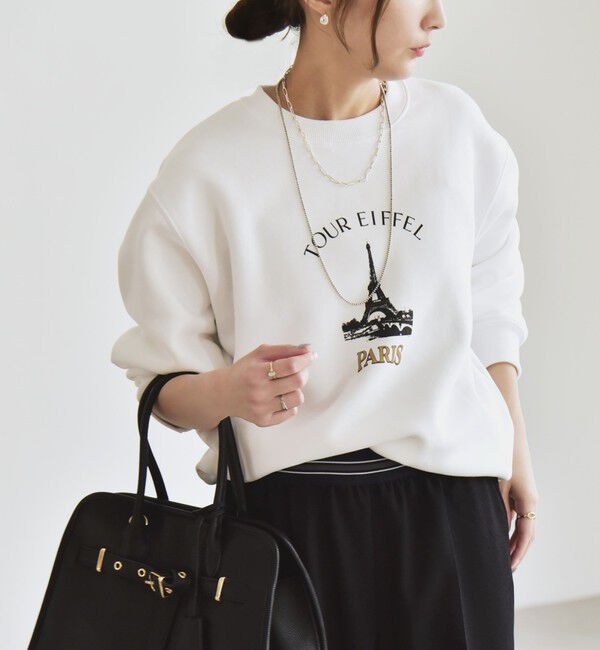 quaranciel「ANGE IN DISGUISE:〈手洗い可能〉デザイン ロゴ プリント スウェット」|スウェット・ジャージ|