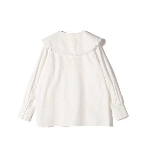 SHIPS for women「SHIPS NINE CASE:〈手洗い可能〉ビッグ カラー ブラウス」|シャツ・ブラウス|