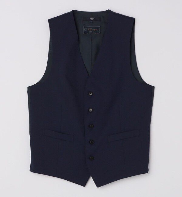 SHIPS Colors 「SHIPS Colors:〈洗濯機可能〉T/W スーツ ベスト(セットアップ対応可能)」|ベスト・ジレ|