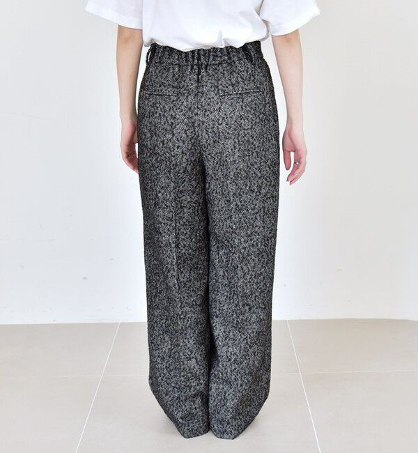 quaranciel「quaranciel: ツイード タック ワイド パンツ」|その他|