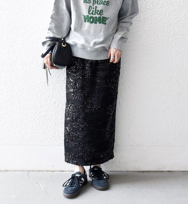 SHIPS any「SHIPS any: スパンコール ジャカード Iライン イージー スカート」|スカート|