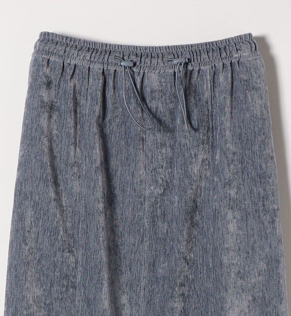 quaranciel「quaranciel:〈洗濯機可能〉ポリエステル ベロア Iライン イージー スカート」|スカート|