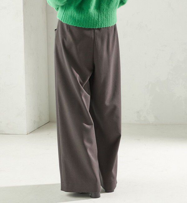 SHIPS for women「〈洗濯機可能〉ウールライク ポケット デザイン ワイド パンツ」|その他|