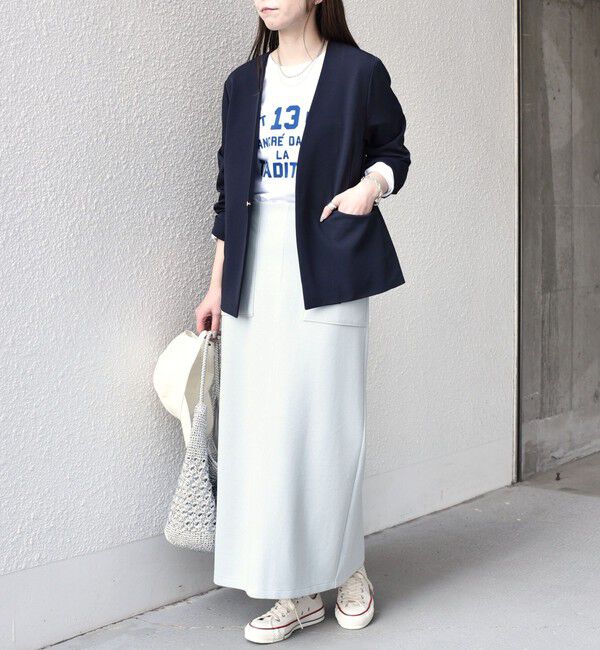 SHIPS Colors 「SHIPS Colors:〈手洗い可能〉2WAY ストレッチ Vカラー ジャケット（セットアップ対応可能）◇」|ノーカラージャケット|