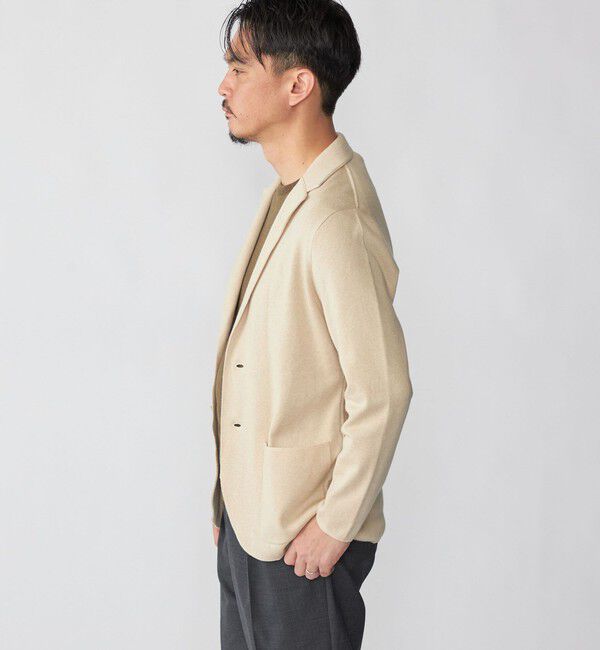 SHIPS「【SHIPS別注】FLY3: コットン ニット ジャケット」|テーラードジャケット|