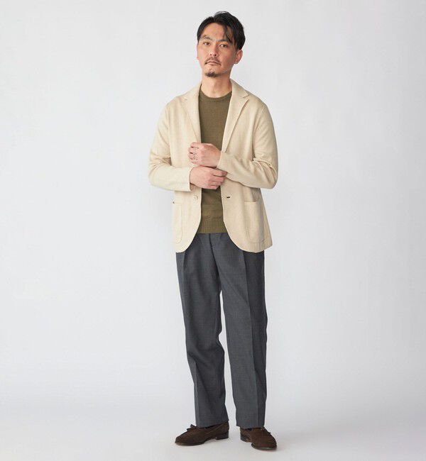 SHIPS「【SHIPS別注】FLY3: コットン ニット ジャケット」|テーラードジャケット|
