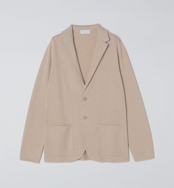 SHIPS「【SHIPS別注】FLY3: コットン ニット ジャケット」|テーラードジャケット|