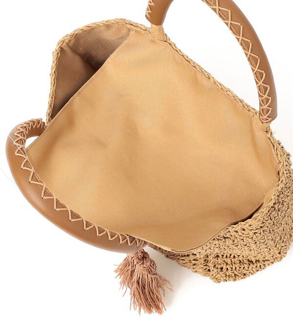 SHIPS any「SHIPS any:  メッシュ ペーパー タッセル トート バッグ」|トートバッグ|