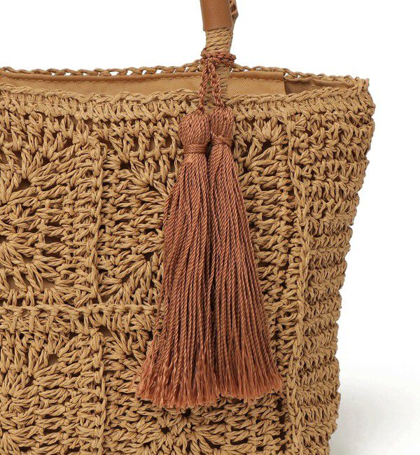 SHIPS any「SHIPS any:  メッシュ ペーパー タッセル トート バッグ」|トートバッグ|