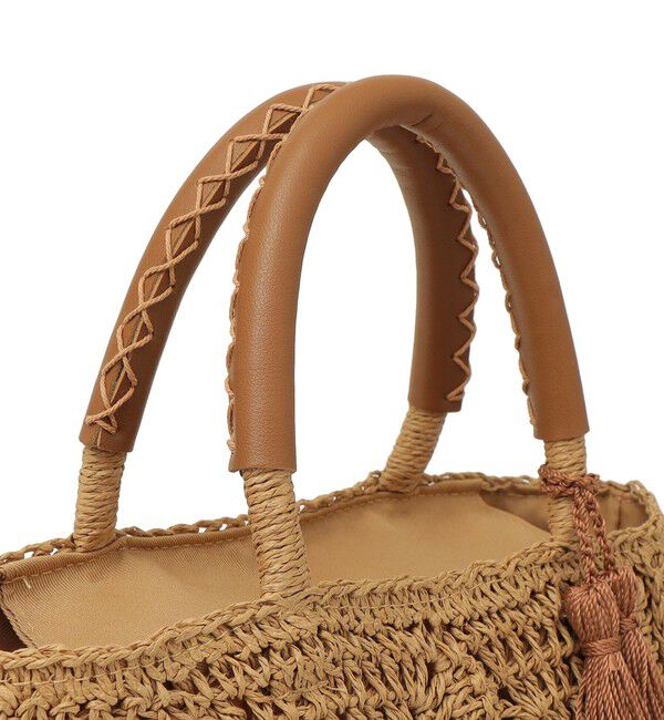 SHIPS any「SHIPS any:  メッシュ ペーパー タッセル トート バッグ」|トートバッグ|