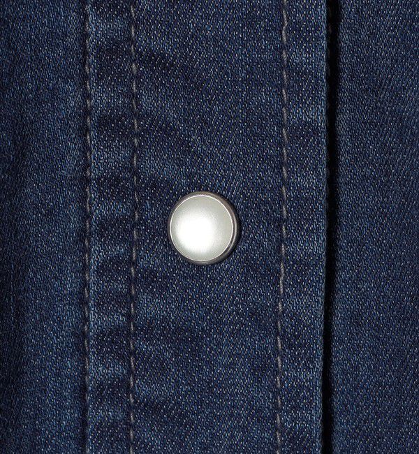 SHIPS Colors 「SHIPS Colors:〈洗濯機可能〉ファンクション デニム フレンチスリーブ シャツ◇」|シャツ・ブラウス|