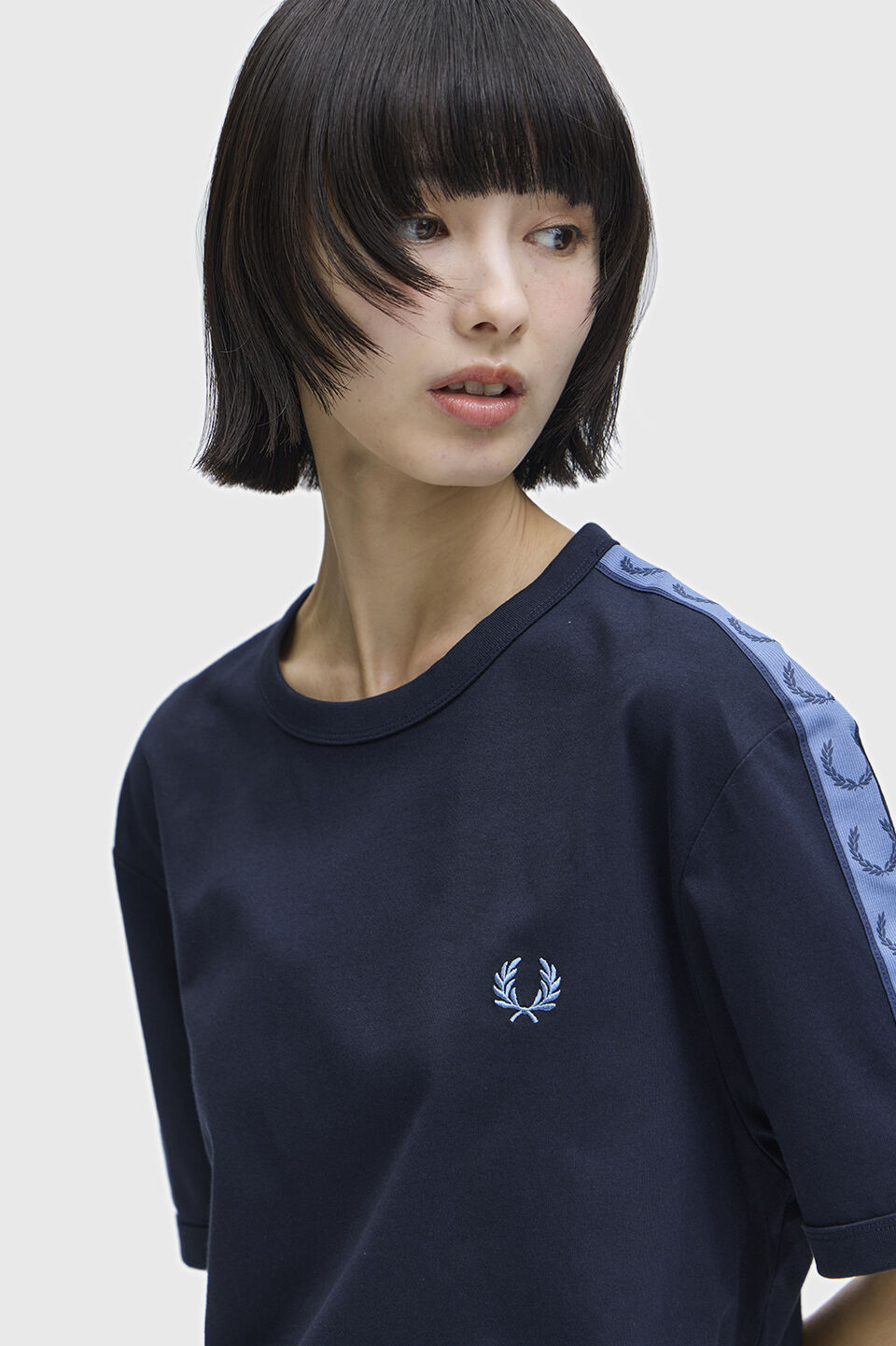 FRED PERRY 「Contrast Tape Ringer T-Shirt」|Tシャツ・カットソー|NAVY
