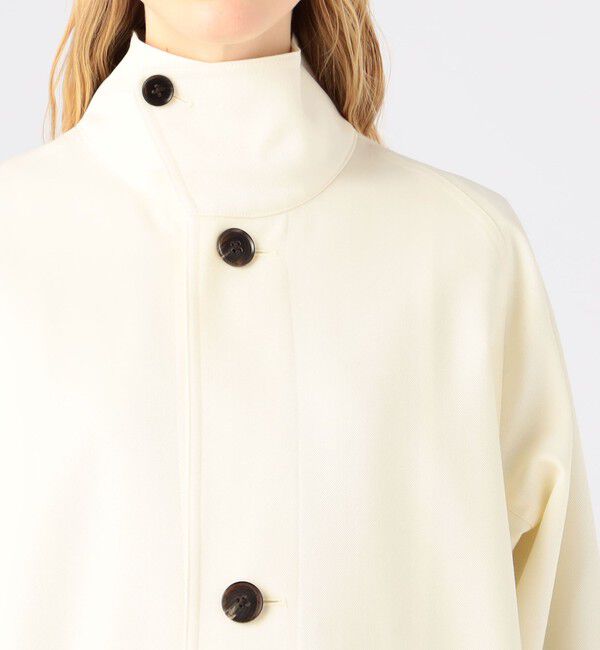 CABaN「ウールギャバジン スタンドカラーコート」|ステンカラーコート|