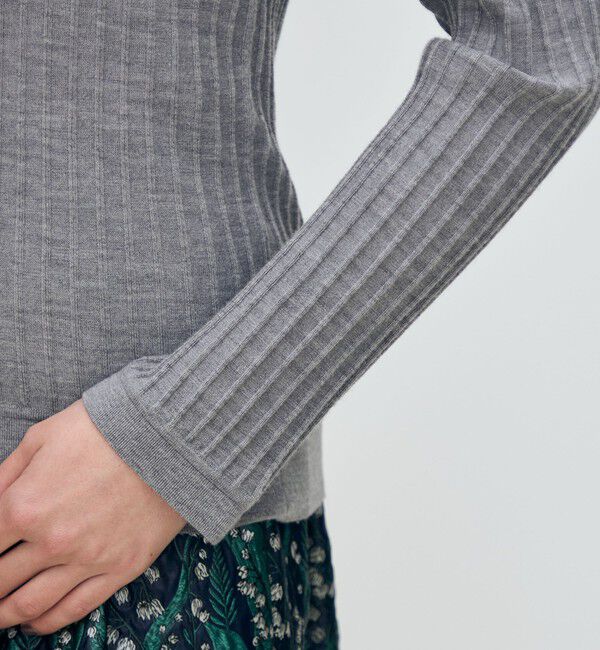 TOMORROWLAND collection「カシミヤシルクリブ クルーネックカーディガン」|カーディガン|